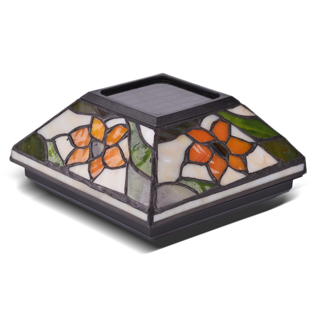 2211-F5 مصباح سقف خارجي يعمل بالطاقة الشمسية من زجاج تيفاني 2211-F5 مصباح سقف خارجي يعمل بالطاقة الشمسية من زجاج تيفاني
