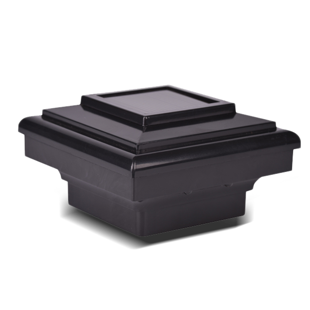 2211-F7 BL مصباح عمود مربع شمسي مزخرف باللون الأسود 2211-F7 BL مصباح عمود مربع شمسي مزخرف باللون الأسود